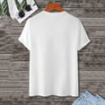 thumbnail image 6 of Leey-World Usa 250th Anniversary T Shirt Mens American Flag T Shirt Crewneck Pullover Short Sleeve Patriotic Tops(White,2XL), 6 of 8