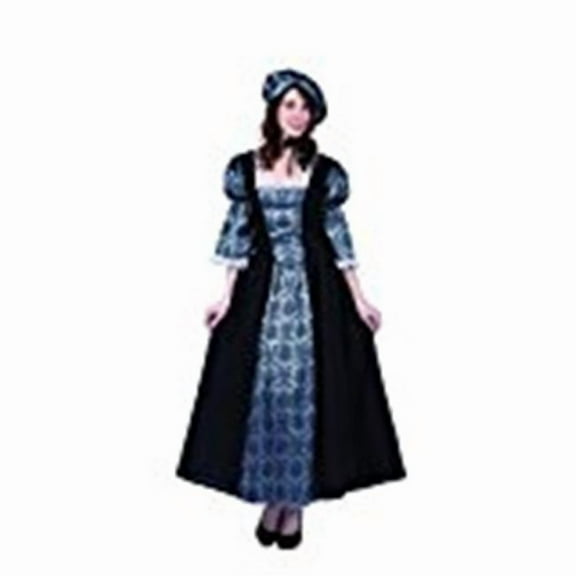 RG Costumes 81399-M Womens Colonial Lady Charlotte Costume, Black & Silver - Medium