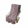 thumbnail image 4 of Hearts Soft Flannel Fleece Throw Blanket, Hearts in Pastel Tones Love Theme Romance Relationship, Cozy Plush for Indoor and Outdoor Use, 50" x 60", Dark Magenta Purple, by Ambesonne, 4 of 6
