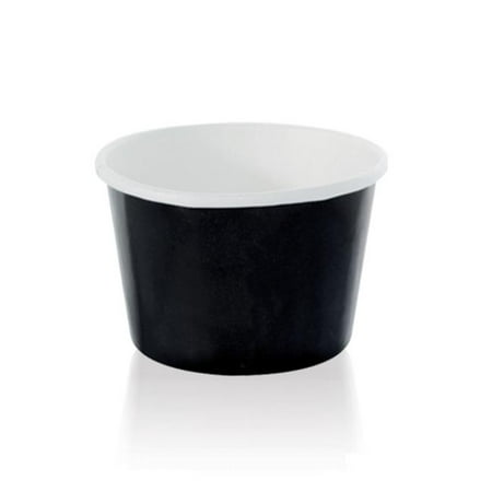 

Packnwood 210POC181N 6.1 oz Black Paper Cup - 3.5 Dia. x 2 in.