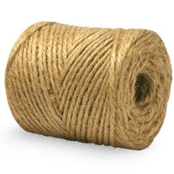 CWC Jute Twine Tube - 3-Ply, Green (Pack of 12 rolls)