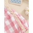 thumbnail image 6 of Bagilaanoe Newborn Baby Girl Summer Rompers Plaid Print Sleeveless Bodysuits 3M 6M 12M 18M Infant Casual One Piece Short Jumpsuit, 6 of 8