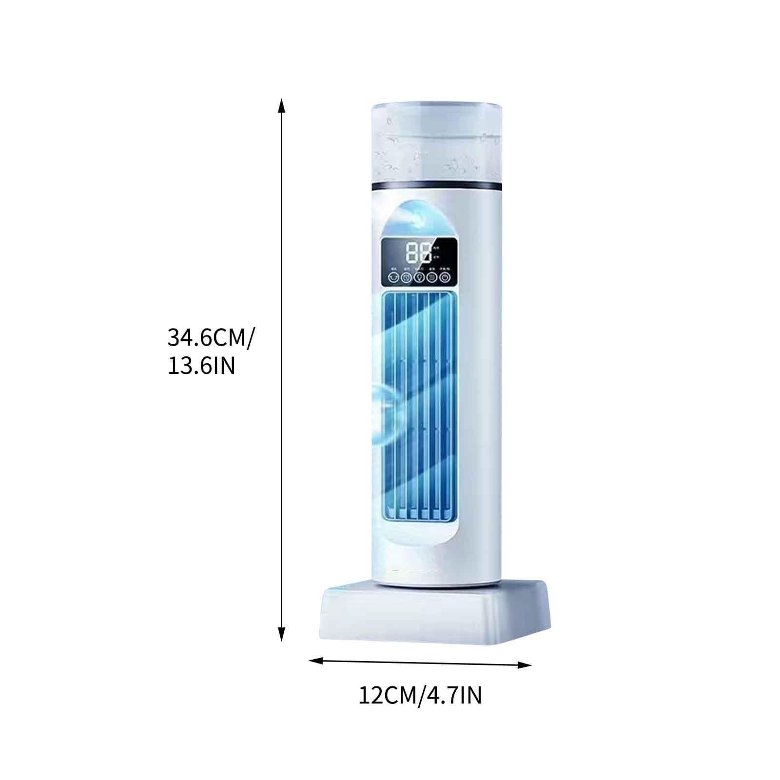 KITTEHIGM Desktop Tower Fan Spray Fan Household Desktop Conditioning Water Mist Makeup Refrigeration USB Cooling Powerful Desk Home Fan