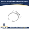 thumbnail image 2 of Uxcell Internal Retaining Rings, E-Clip Snap Rings Stainless Steel Internal Circlip for Automobile mm 62, 2 of 7