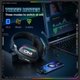 thumbnail image 2 of Siivton Auriculares Inalámbricos para Juegos Auriculares para Juegos de 2,4 GHz/Bluetooth 5.3, Controladores de 40 Mm, Tiempo de Reproducción de 60 H, Micrófono Desmontable, para PS5/PS4, Xbox, Switch, Mac, PC,, 2 of 7