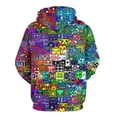 thumbnail image 3 of Geometry Dash Cube Adult Sweater Pullover Hoodie 3D Printed Loose Hooded Long Sleeved Jackets Tops, 3 of 8