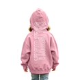 thumbnail image 3 of Shadoumai Girl Oversized Hoodie Letter Print Long Sleeve Hooded Sweatshirt Casual Warmth Pullover Hooded Sweatshirt Children Fall Clothes for Girls, 3 of 6