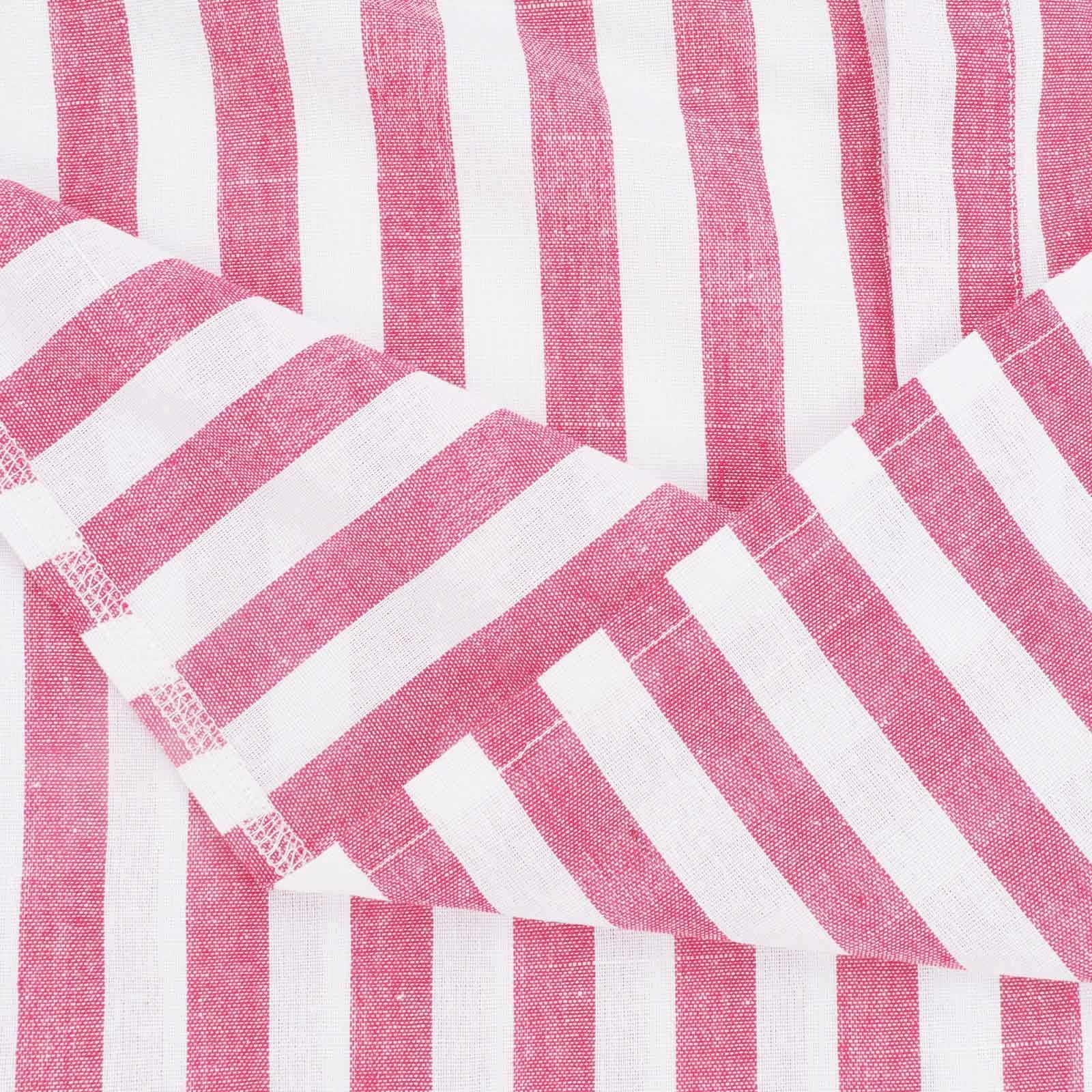 Amidoa Girls Short Sleeve Crewneck Striped Summer T Shirts Casual Kids Tops Pink Size 9