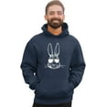 thumbnail image 3 of Go All Out Bunny Face With Sunglasses Sweatshirt Hoodie Mens/Youth, 3 of 4
