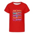 thumbnail image 4 of ZHOGXU Kids Teens Girls T Shirts Short Sleeve Crew Neck Back To School Graphic Print Loose Fit Comfortable Top Tees For Casual Daily Wear,Red,2-3 Years, 4 of 4