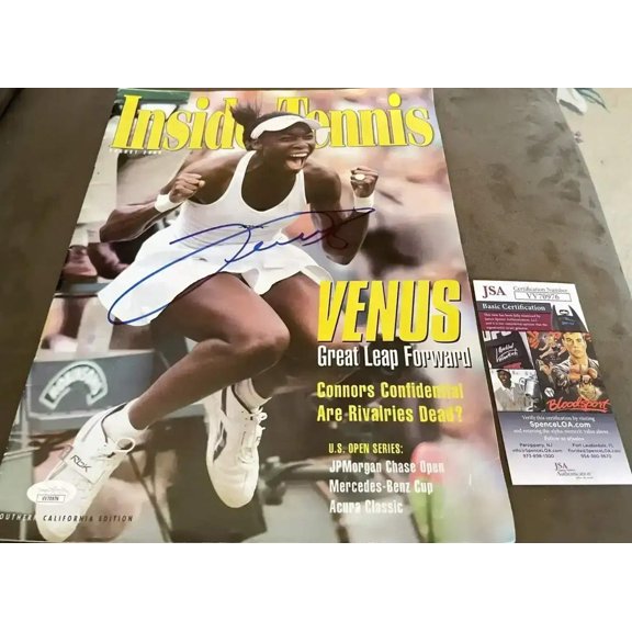 Venus Williams autographed 2005 Inside Tennis magazine JSA