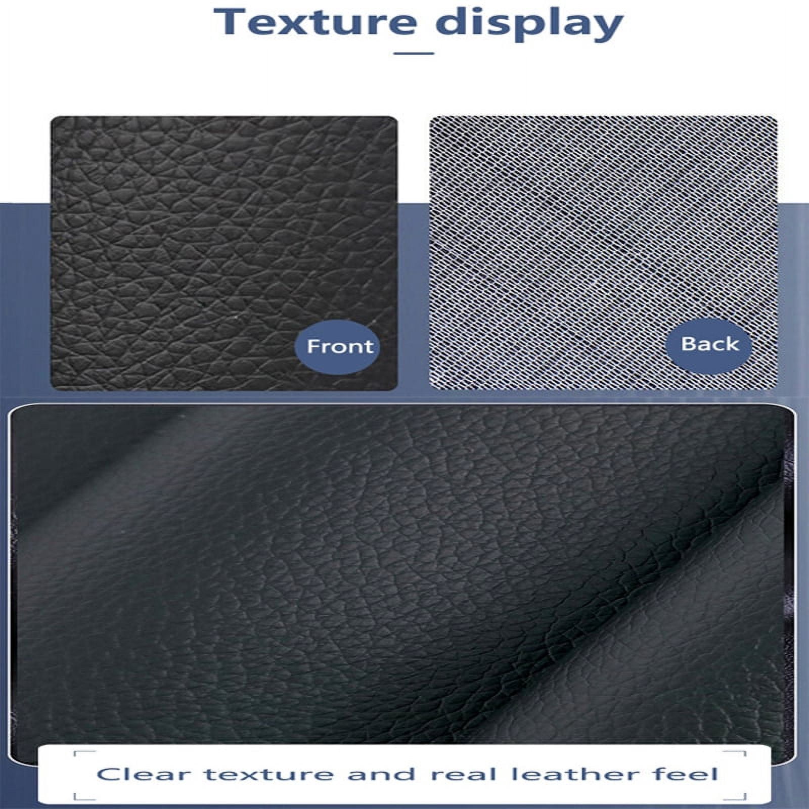 Shukii Leather Repair Tape Self Adhesive Repair Leather Patch Leather Patches For Furniture Leather Repair Patch For Car Seats,Cabinets,Handbags Grey,100*69cm