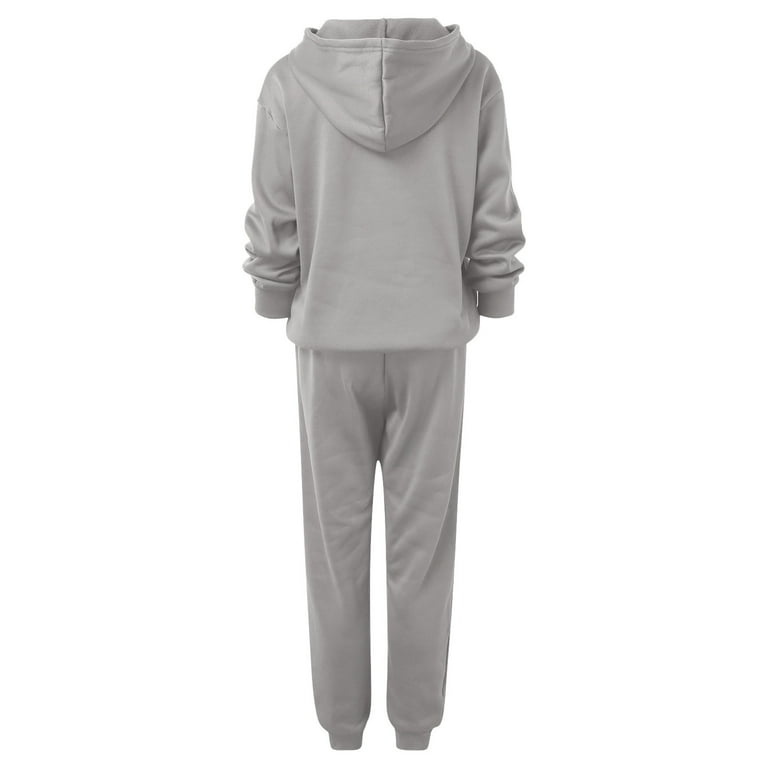  Chigant Tracksuit Sets Womens 2 Piece Sweatsuits Pullover  Hoodie & Sweatpants Jogging Suits Outfits Grey S : Clothing, Shoes & Jewelry