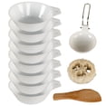 thumbnail image 2 of Cuenco portátil para acampar Baoblaze Utensilios de cocina Cuenco de anidación al aire libre Blanco 11 Piezas, 2 of 8