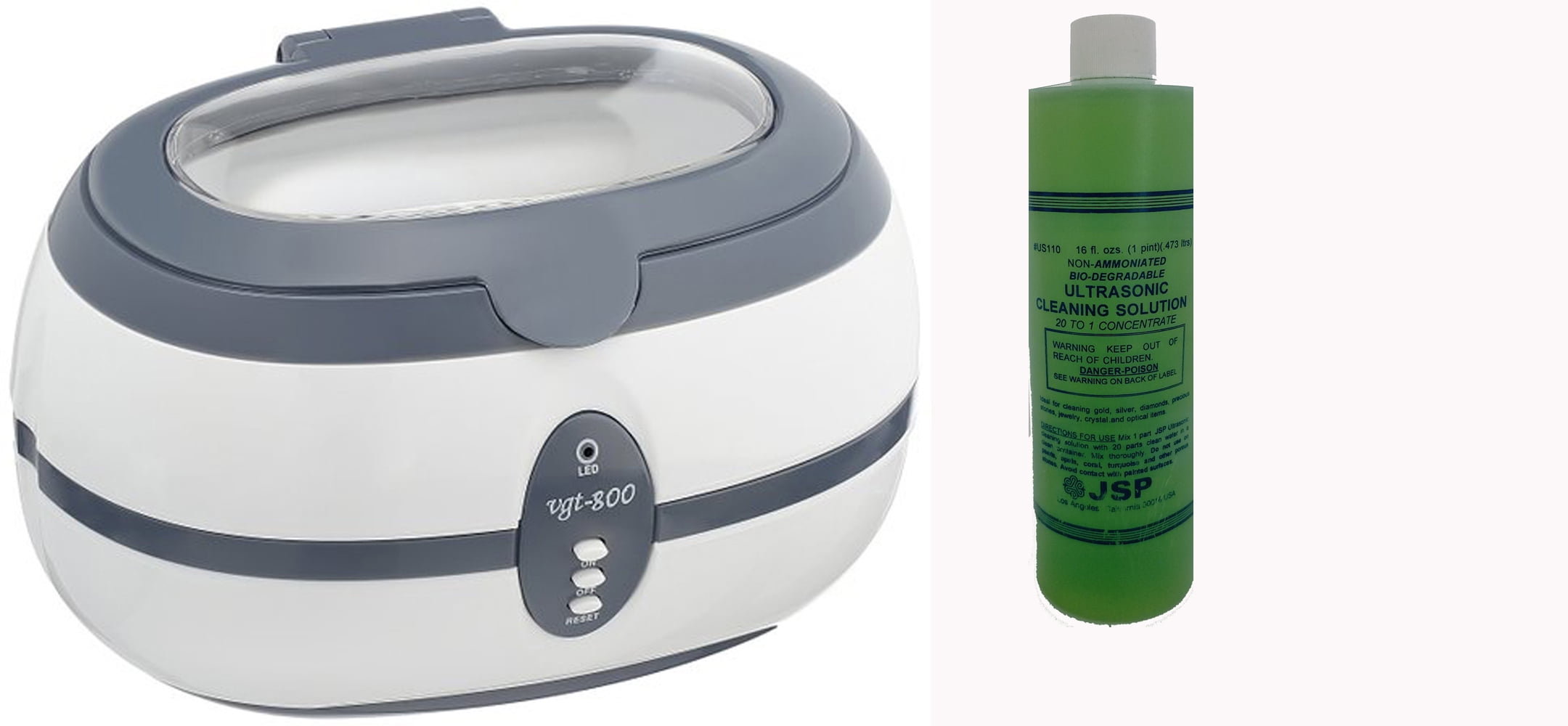 JSP 1 PINT TRUE ULTRASONIC CLEANER WITH 1 PINT SPECIAL DETERGENT