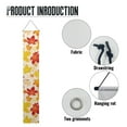 thumbnail image 6 of SEANATIVE Thanksgiving Porch Flags 2 Piece Fall Maple Leaf Party Porch Flag Banner Holiday Anniversary Hanging Banner Flag for Yard Indoor Outdoor Wedding 12.6 x 70.9 Inch, 6 of 7
