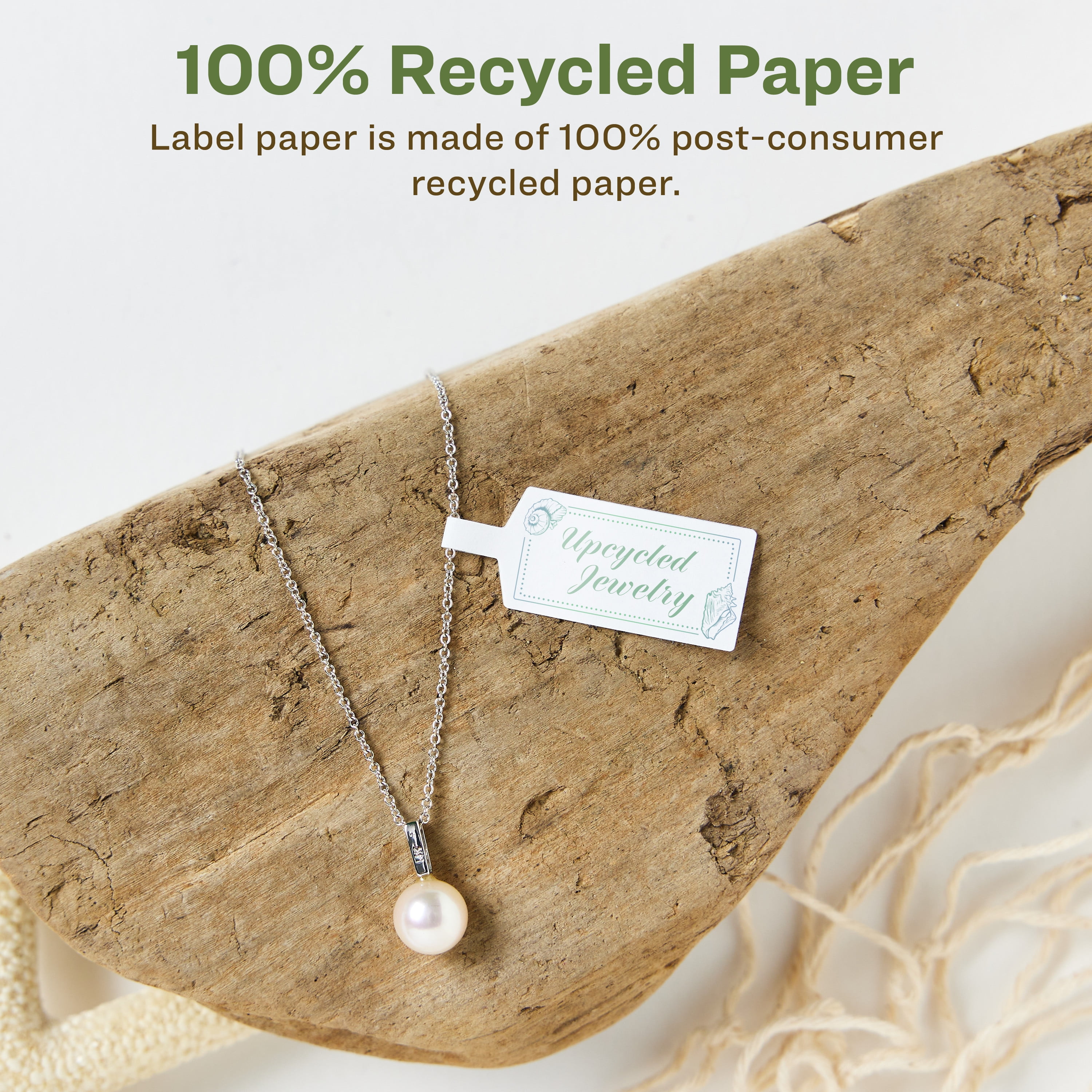 Avery EcoFriendly Barbell Labels, 1/2" x 2-1/2", 2,250ct