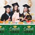 thumbnail image 2 of Graduation Tablecloth Decorations Graduation Party Supplies Disposable Gongrats Grad Tablecover Party Favors 54"x108" 3 pcs Patten 3 Black, 2 of 6