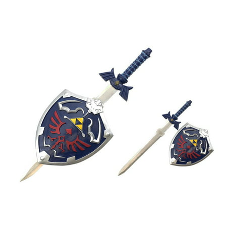 The Legend of Zelda Blue Replica Master Sword And Shield Set Prop (Best Master Sword Replica)