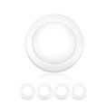 thumbnail image 1 of PARMIDA (4 Pack) 5/6 Inch LED Disk Light Surface Mount Recessed Flush Ceiling Lighting, 15W, 1050LM, Dimmable, Recessed Can Or Hardwired Junction Box Installation, ENERGY STAR & UL-LISTED - 5000K, 1 of 4