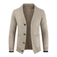 thumbnail image 2 of Fesfesfes Sweater Cardigan for Men Casual Solid Long Sleeve Cardigan Button Sweater Top Blouse Clearance, 2 of 4