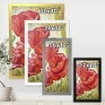 thumbnail image 4 of Designart 'Blossoming Red Poppies In Wheat Fields I' Traditional Framed Art Print, 4 of 4