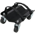 thumbnail image 5 of Snowmobile Dolly Heavy Duty Carries up to 1500lbs V-Slide with 2.5" Swivel Casters Rubber Pad Protecting Skis and 2 Pairs of Heavy Duty Straps Firmly Attaching on Skis,black color,, 5 of 16