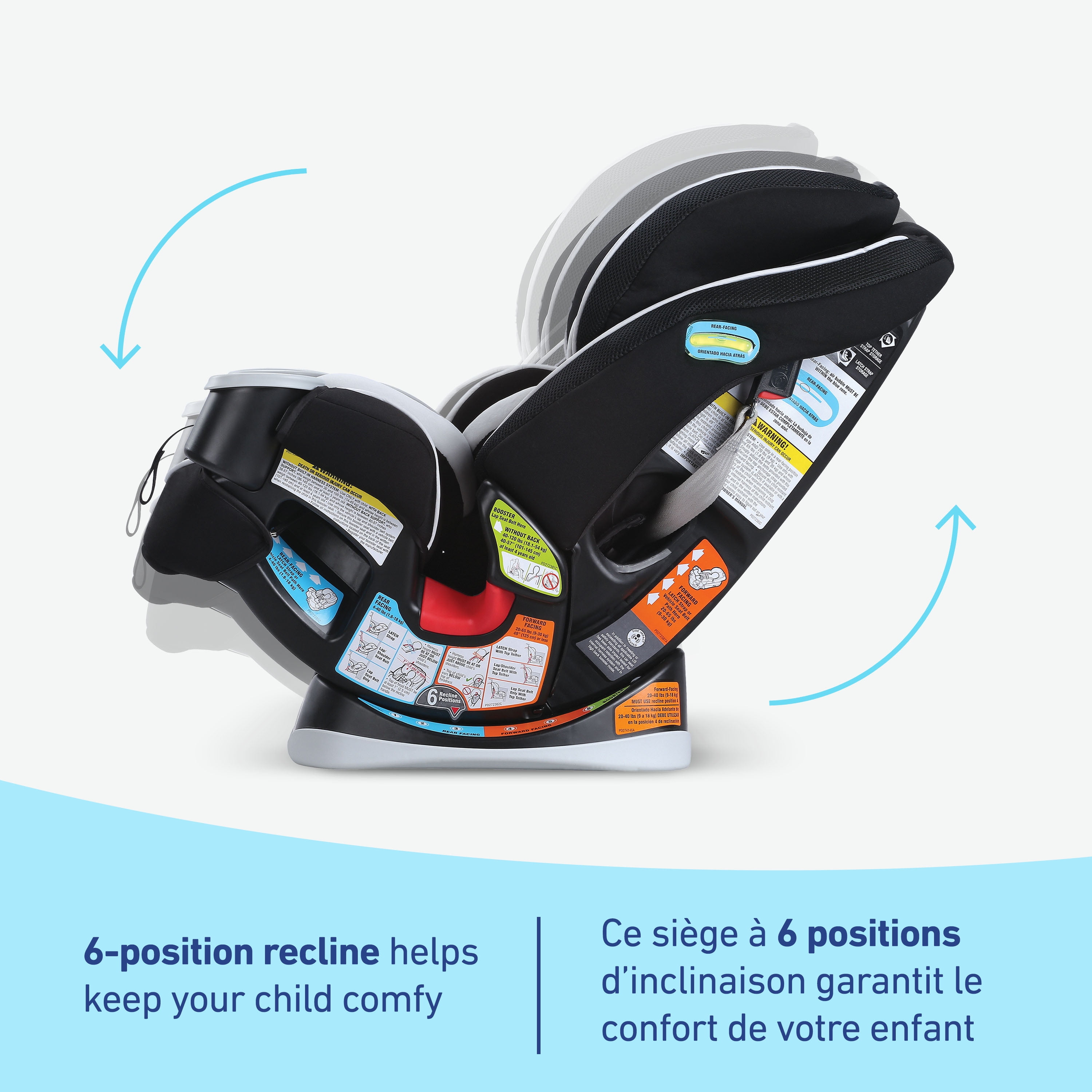 Graco 4Ever 4-in-1 Convertible Car Seat | Versatile, Comfortable, and Safe for Babies through Preteens | 1.8-54 kg (4-120 lb)
