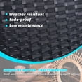 thumbnail image 5 of MEISSALIVVE 3 Pieces Outdoor Patio Furniture Set, Small Wicker Bistro Conversation Set for Porch and Balcony, All Weather PE Rattan Chairs with Table, Backyard Garden Furniture (Blue), 5 of 7