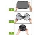 thumbnail image 4 of Auto Car Sun Shades 3 pc Set with Holder - 20" x 12.5" Extra Large Static Cling Side Window Shade for Maximum UV Protection by DINY Home & Style Products, 4 of 5