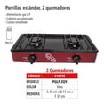 thumbnail image 4 of Parrilla A Gas IUSA 2 quemadores Caper Vino Vino, 4 of 8