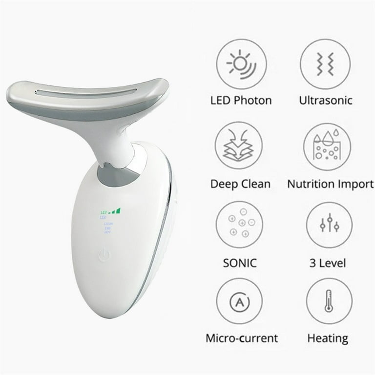 Wavy Chic Beauty Microcurrent Facial Device, Microcurrent Facial Device, Face Massager Electric Face Lift, Neck Massager With Heat And Vibrate, Wavy Chic Beauty Microcurrent Facial Device, Microcurrent Facial Device, Face Massager Electric Face Lift, Neck Massager With Heat And Vibrate,