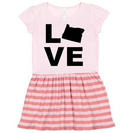 

Inktastic Love Oregon Gift Toddler Girl Dress