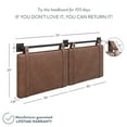 Nathan James Harlow King Wall Mount Headboard, Faux Leather, Brown