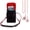 Black/Pink, variant on BUNDLE: Vegan Leather Vertical Crossbody Smartphone Pouch Wallet (Black) & Deluxe Stereo Hands-Free Headset (Black) - for Smartphones up to 6.5-inch, Shoulder Strap, Headphones w/ Microphone