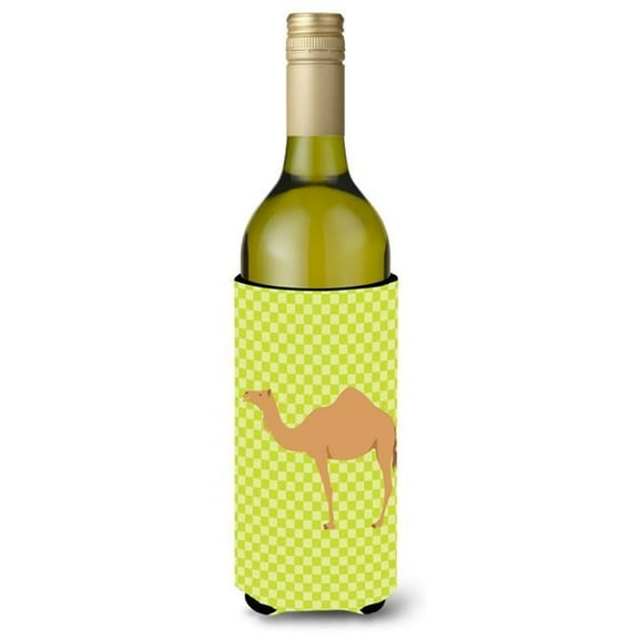 Arabian Camel Dromedary Green Wine Bottle Hugger