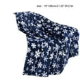thumbnail image 3 of Christmas Snowflake Print Throw Blanket in Red and Blue Colors, Soft and Warm Nap Blanket for Sofa and Bed, Festive Seasonal Throw for Holiday Comfort and Decor, 3 of 7