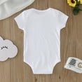thumbnail image 2 of PEASKJP Baby Girls' Clothing Summer Newborn Baby Girl Clothes Romper Ruffle Short Sleeve Bodysuit Jumpsuit Outfits for Girls (White,6-9 Months), 2 of 4