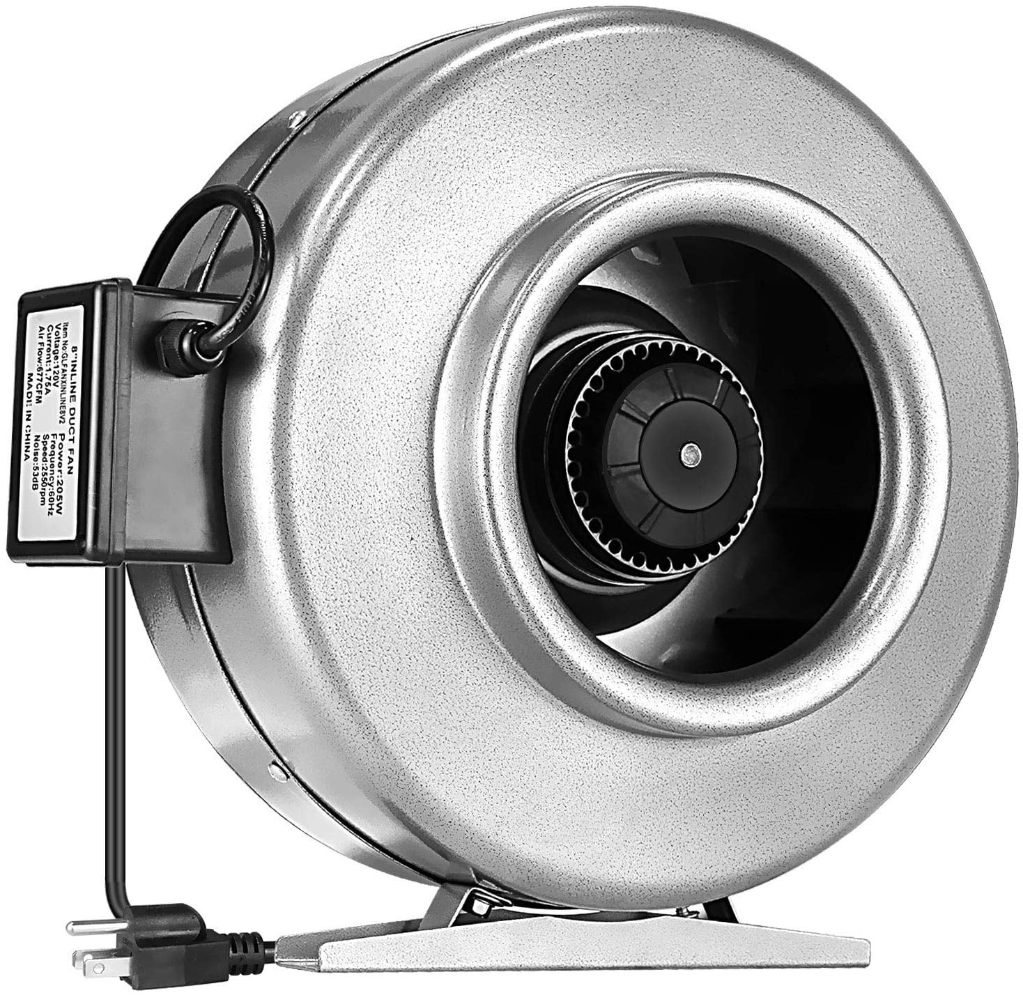 VIVOSUN 4/ 6"/8" inch Inline Duct Fan Exhaust Vent Air Blower ETL Certified New 