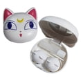 thumbnail image 1 of Estuche para lentes de contacto de gato blanco, caja de viaje, Kit contenedor, espejo, botella y soporte para contenedor de pinzas, 1 of 5
