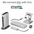 thumbnail image 7 of Plugable USB C to DisplayPort Cable 6 feet (1.8m), Up to 4K at 60Hz, USB C DisplayPort Cable - Compatible with Thunderbolt and USB-C - Driverless, 7 of 7