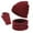 Red, variant on YOUSNH Women&Men Autumn Winter Warm Cute Wool Hat Scarf Gloves Slouchy Three Pieces Winter Snow Knit Cap Screen Mittens Scarves Sets Hat Scarf Glove Set Grey One Size