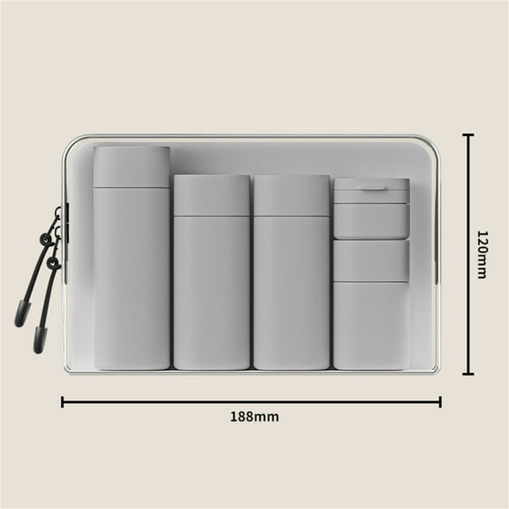 5-Pack Leak Proof Travel Bottles for Toiletries - 3oz TSA Approved Squeezable Shampoo, Conditioner & Lotion Containers with Wide Mouth, Labels & Storage Bag