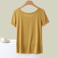 thumbnail image 4 of Uaswgudfs Shirts for Women - Pajama Tops for Women,Round Neck Solid Color Pajamas Knitting Top, 4 of 6