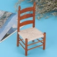 thumbnail image 3 of Silla vintage de madera en miniatura para muñecas 1:12, accesorios para casa de muñecas DIY (#1), 3 of 8