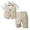 Khaki, variant on Baby Boy Outfits Bowknot First Birthday Outfit Boy Solid Color Button Shirt Vest Mid Length Pants Newborn Clothes