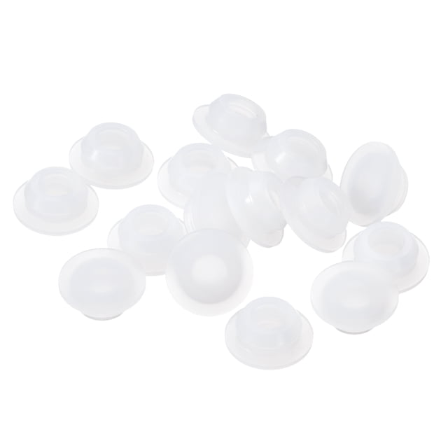 Unique Bargains 25pack Silicone Plug, Rubber Round Snap in Locking Hole Plug Waterproof Hole Plug for 10-10.5mm Hole, Translucent