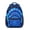 Blue and Black, variant on Red and Yellow Tie Dye Pattern Backpack for School, Cute School Bag with Adjustable Shoulder Straps and Padded Back, 15.3"x11"x6.7"