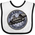 thumbnail image 3 of Inktastic Steam Train Kid Who Loves Trains Boys Baby Bib, 3 of 4
