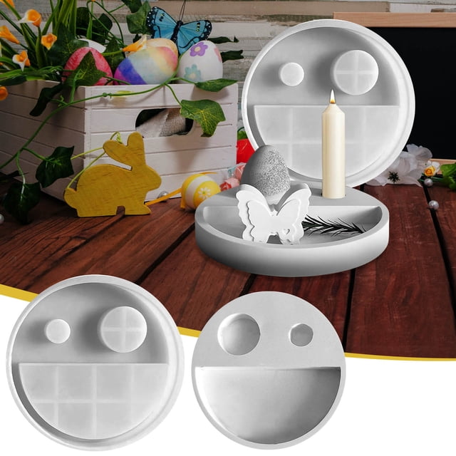 Xihbxyly Molde para Candelabro, Portavelas de Aromaterapia Tamaño Amor, Soporte para Lámpara de Té, Manualidades Diy, Regalo para Enamorados, Material Apto para Alimentos